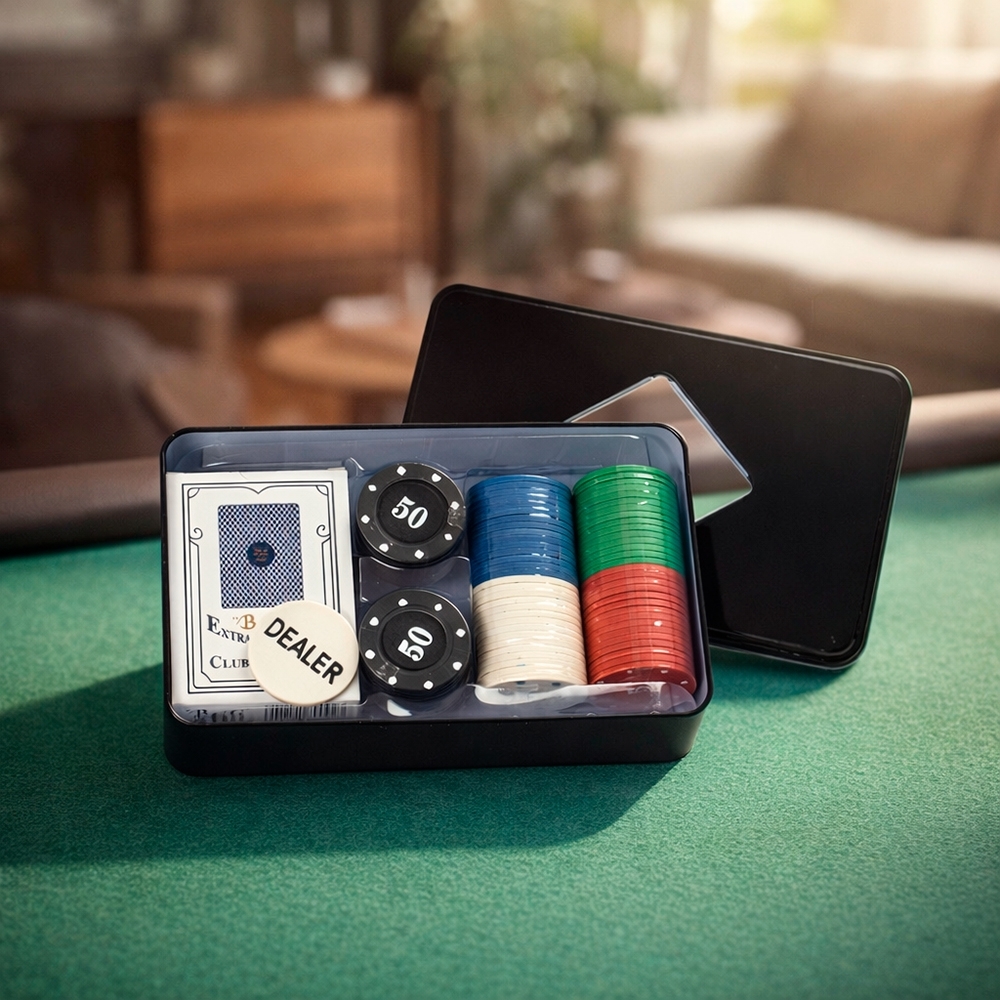 Kit Poker com 80 Fichas - Vista secundária